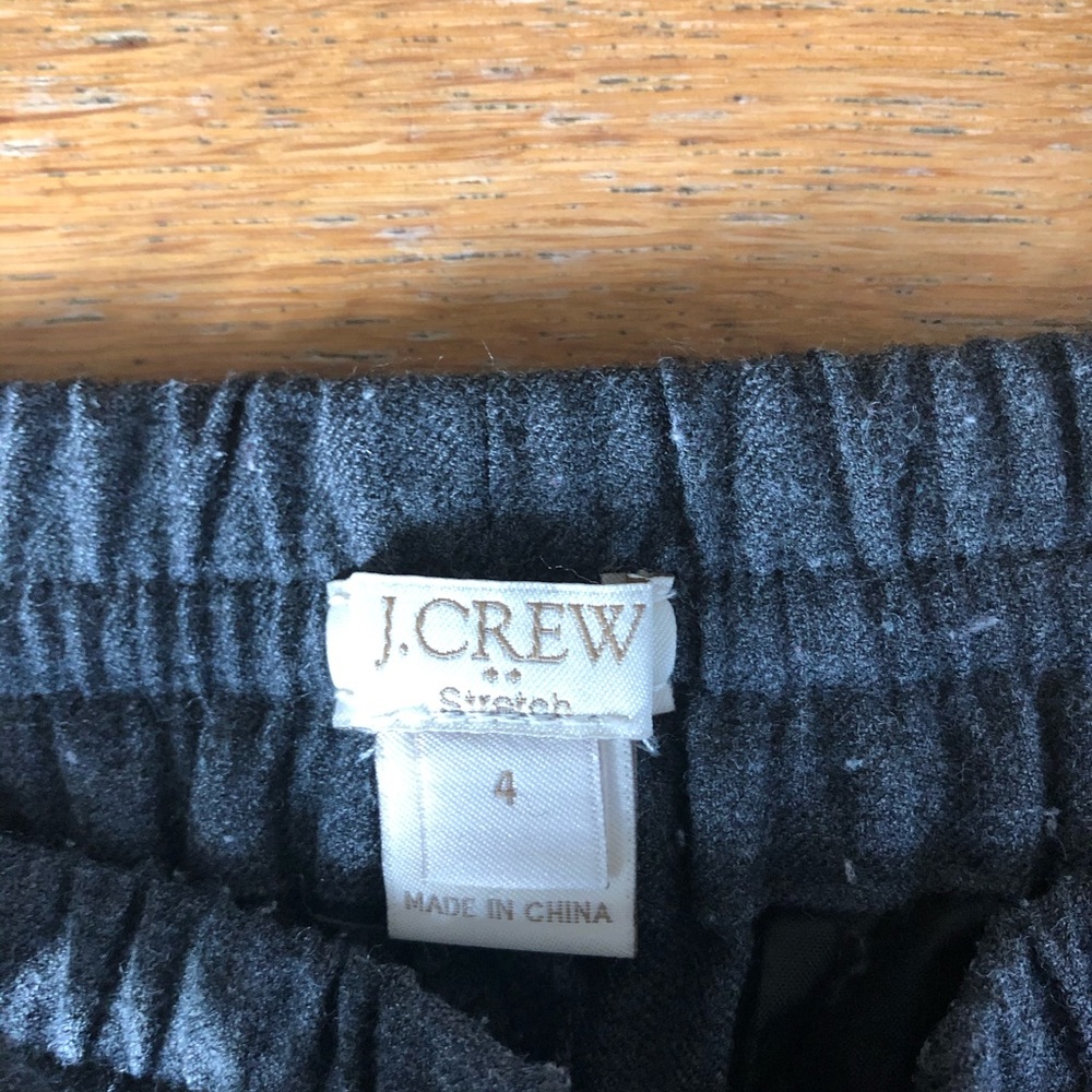 Size 4 wool jogger jcrew